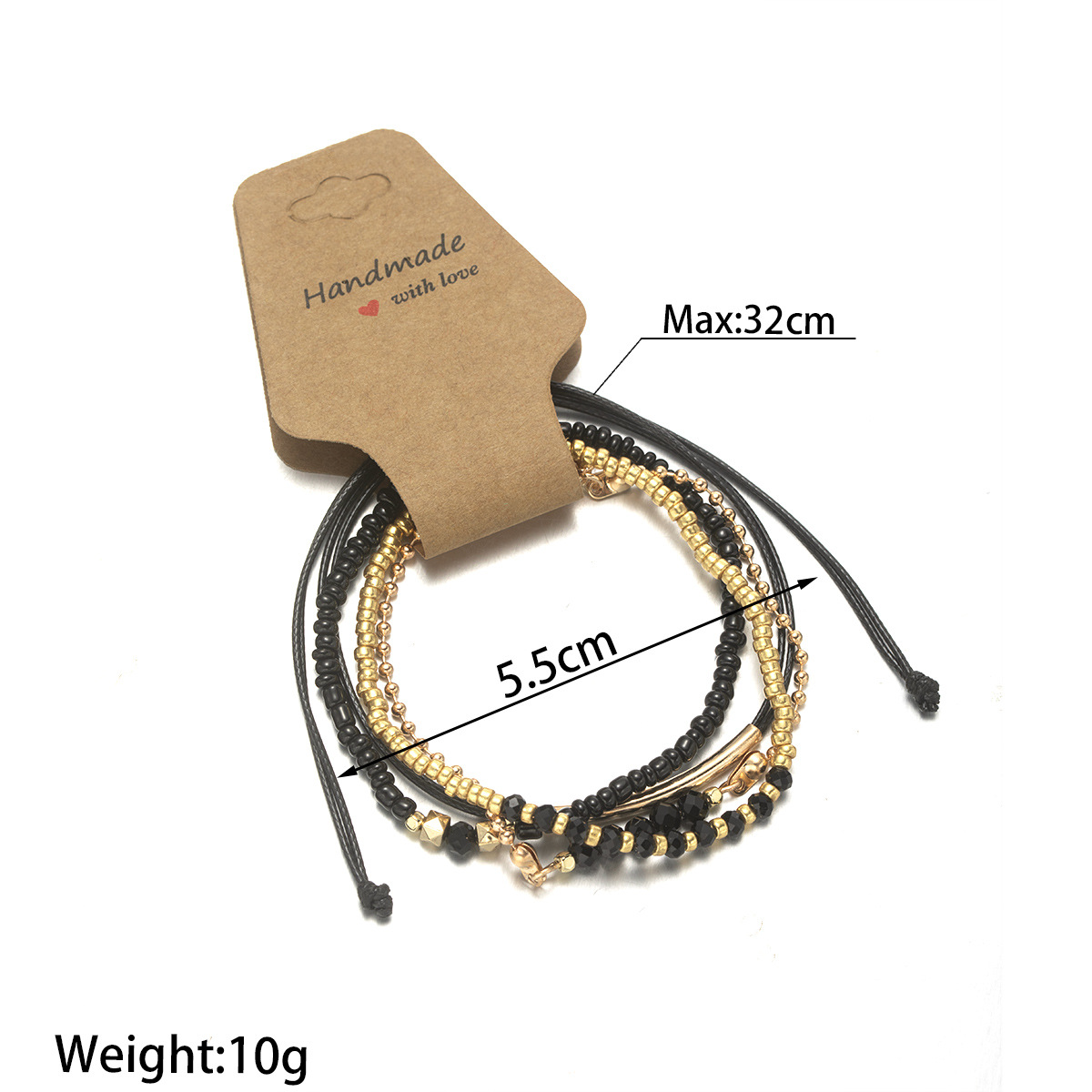 Handmade Black Glass Stone Bra - Black Tin Candle ulasan dan harga