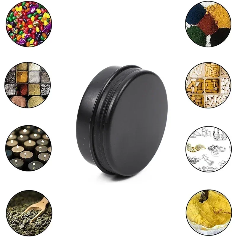 50Pcs Black Empty Candle Jars  - Black Tin Candle ulasan dan harga