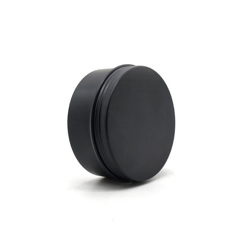 Black Empty Round Aluminum Box - Black Tin Candle ulasan dan harga