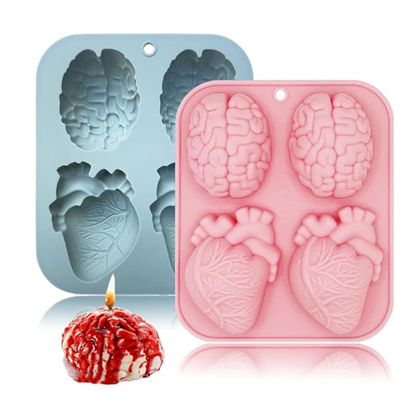 Human Brain And Heart Silicone - Candle Making Supplies For Beginners ulasan dan harga