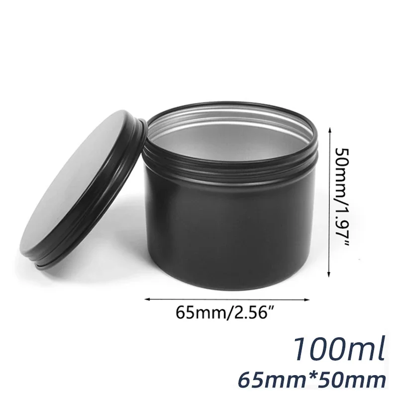 10/20/30Pcs 100/120ml Round Al - Black Tin Candle ulasan dan harga