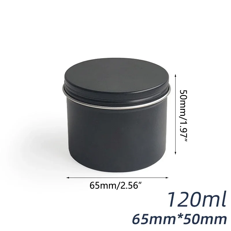 10/20/30Pcs 100/120ml Round Al - Black Tin Candle ulasan dan harga