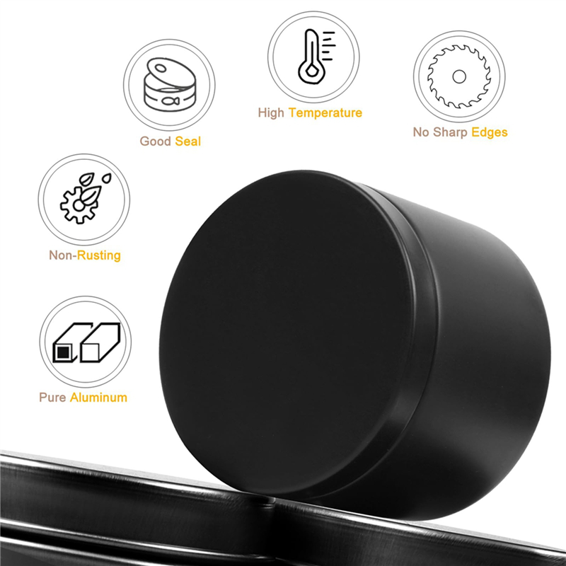 A93E-48Pcs Black Candle Tins,  - Black Tin Candle ulasan dan harga