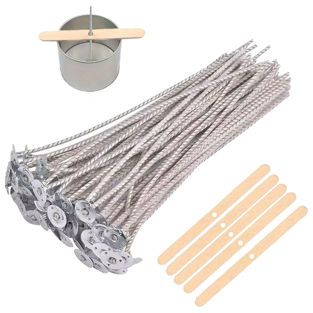 55pcs Flower Candle Wick Wood  - Candle Supplies Kit ulasan dan harga