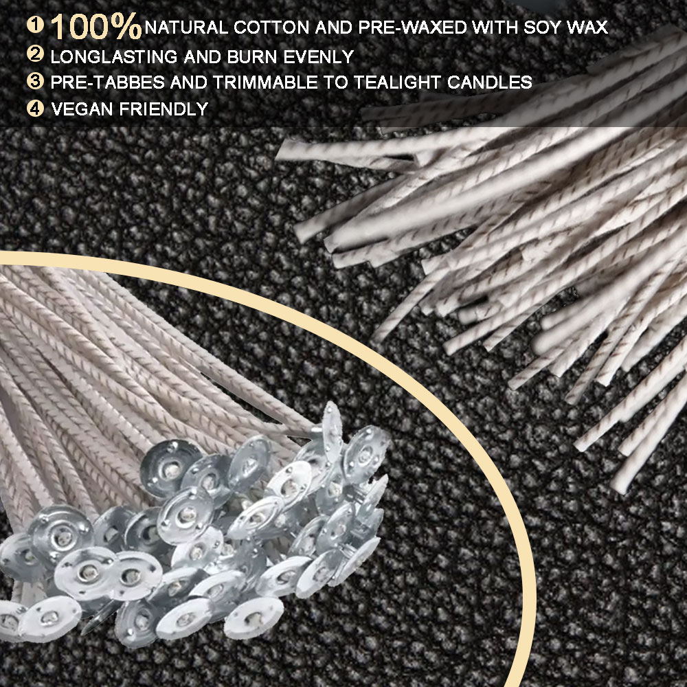 55pcs Flower Candle Wick Wood  - Candle Supplies Kit ulasan dan harga