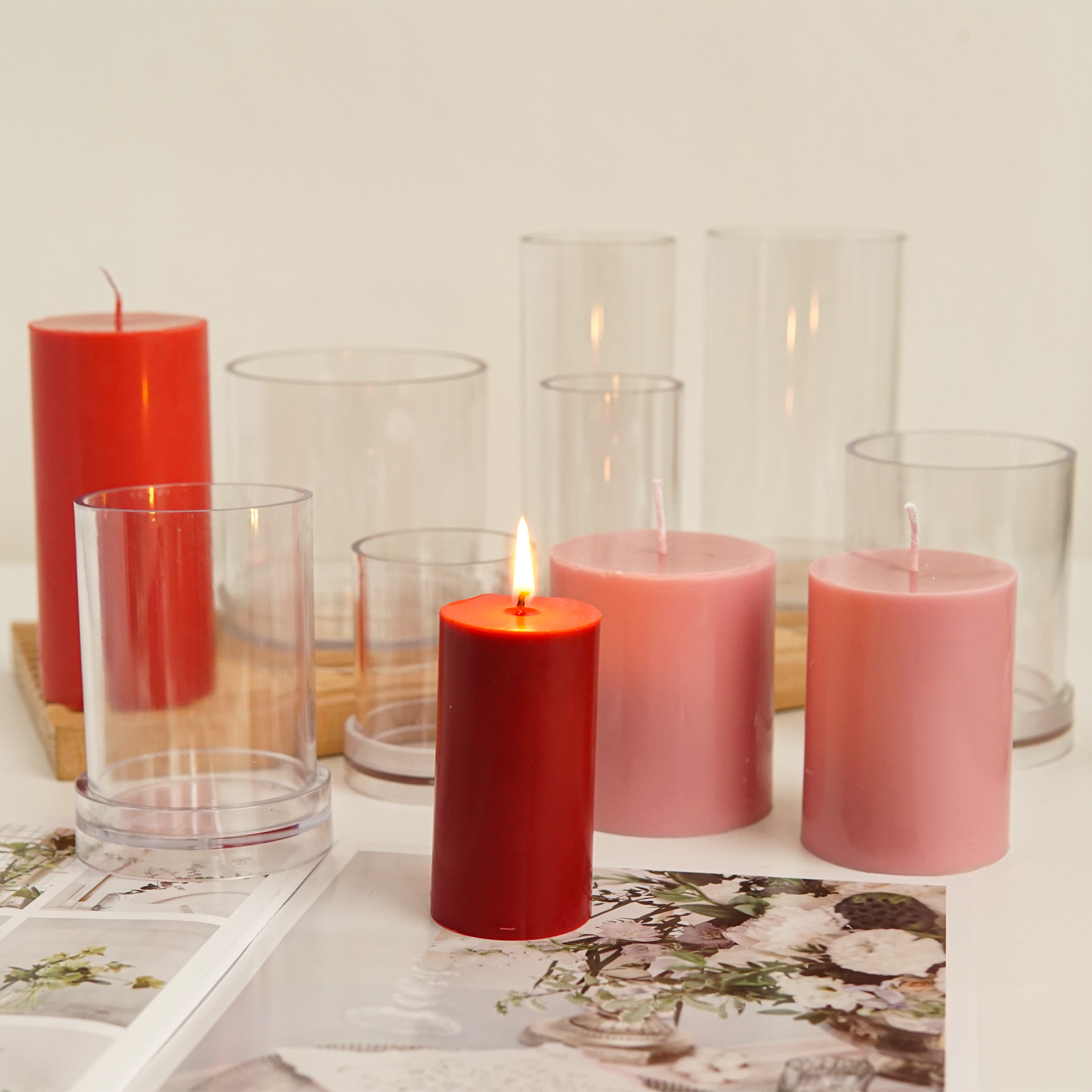 Various 3D Cylindrical Candle  - Candle Supplies Kit ulasan dan harga
