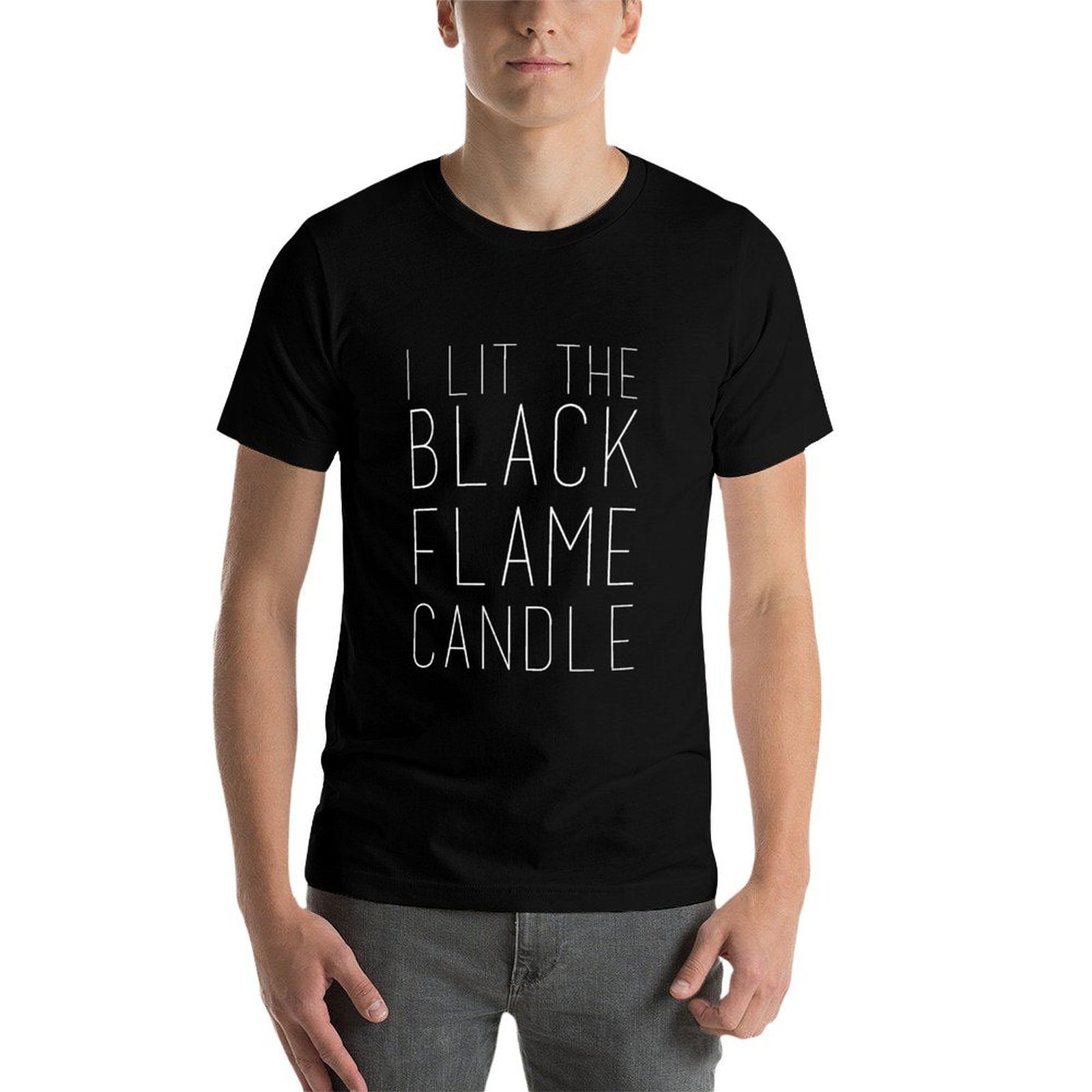 Black Flame Candle (White) T-S - Black Tin Candle ulasan dan harga