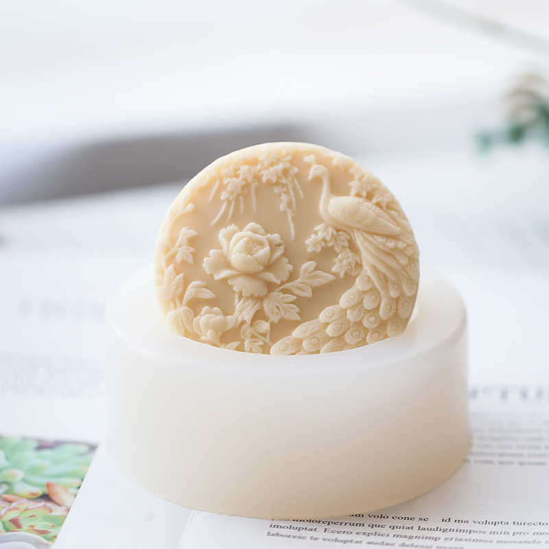 Peacock Flower Pattern Silicon - Candle Making Supplies For Beginners ulasan dan harga