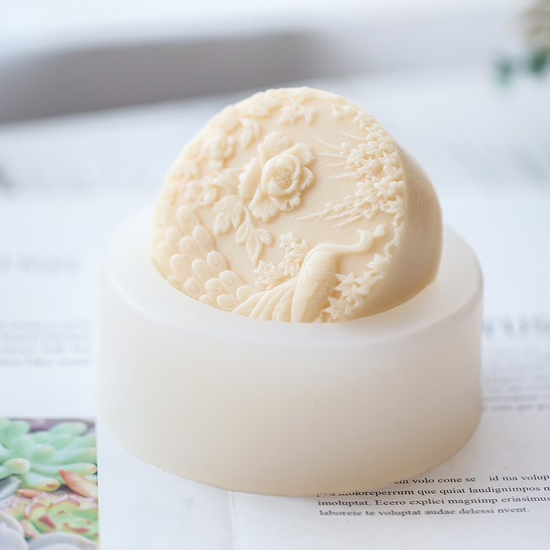 Peacock Flower Pattern Silicon - Candle Making Supplies For Beginners ulasan dan harga