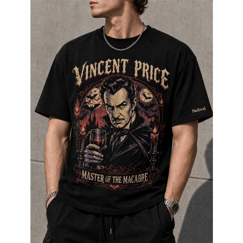 Retro Gothic Vampire Horror T- - Black Tin Candle ulasan dan harga